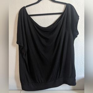 Vintage Retro Black Basic Top Blouse Goth Alternative Emo Punk Rock